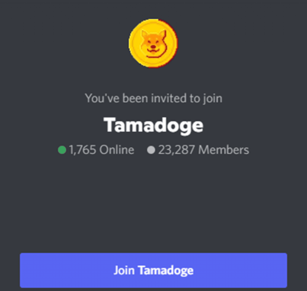 Tamadoge Discord Community